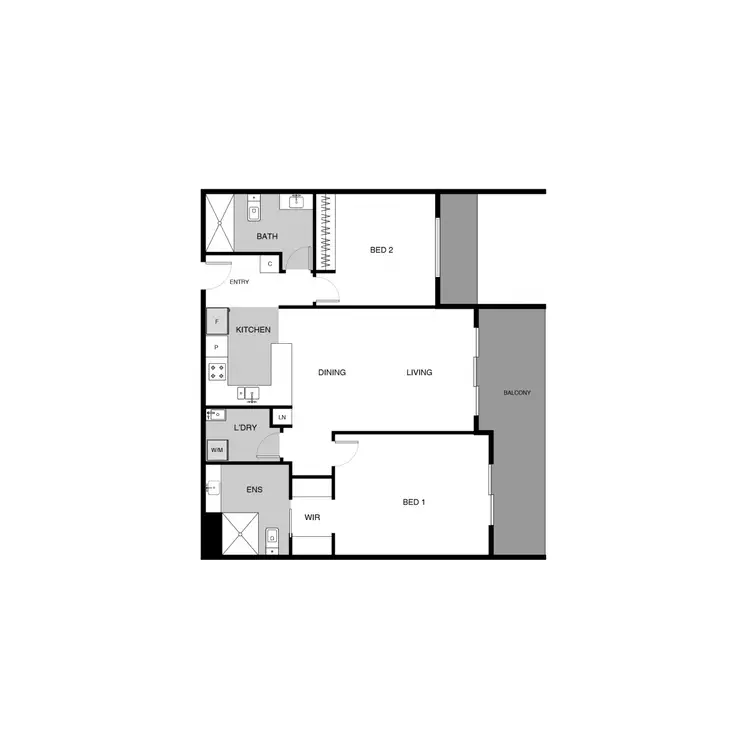 Floorplan of Homely apartment listing, 38/2 Serventy Street, Wright ACT 2611