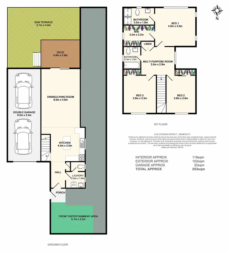 Floorplan of Homely townhouse listing, 4/10 Cronin Street, Annerley QLD 4103