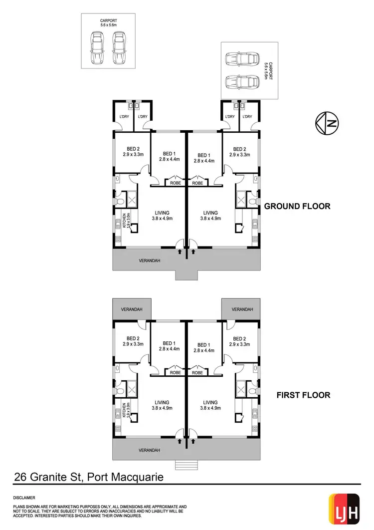 Floorplan of Homely block of units listing, 26 Granite Street, Port Macquarie NSW 2444