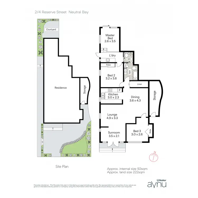 Floorplan of Homely apartment listing, 2/4 Reserve Street, Neutral Bay NSW 2089