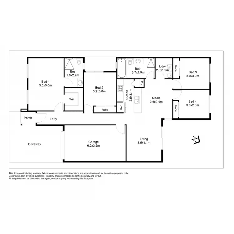 Floorplan of Homely house listing, 77 Jean Street, Point Cook VIC 3030