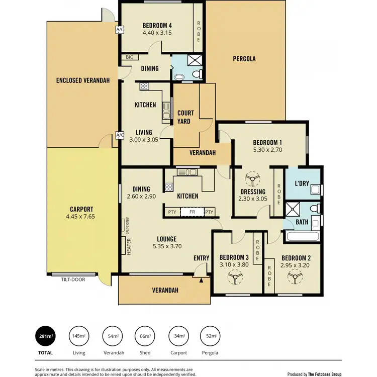 Floorplan of Homely house listing, 43 Campbell Drive, Para Hills SA 5096