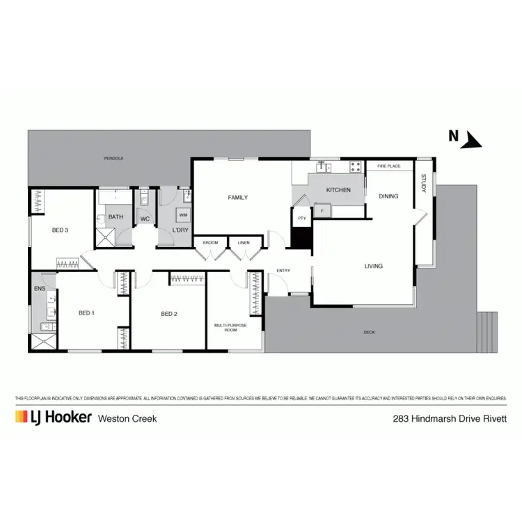 Floorplan of Homely house listing, 283 Hindmarsh Drive, Rivett ACT 2611
