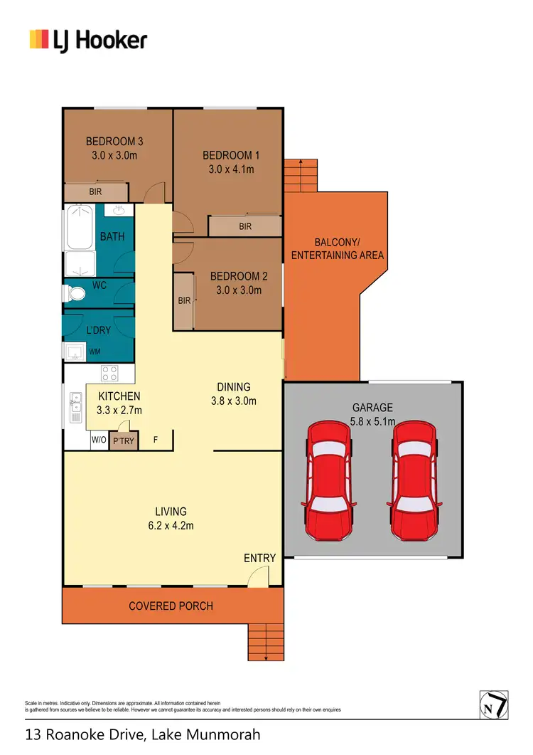 Floorplan of Homely house listing, 13 Roanoke Drive, Lake Munmorah NSW 2259