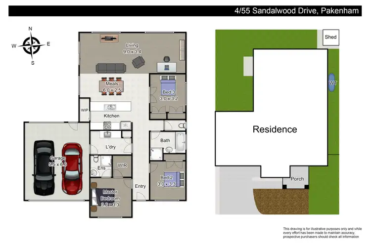 Floorplan of Homely unit listing, 4/55 Sandalwood Drive, Pakenham VIC 3810