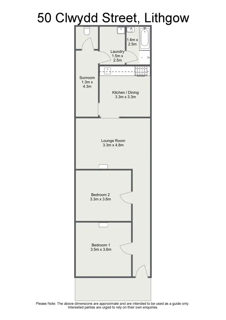 Floorplan of Homely house listing, 50 Clwydd Street, Lithgow NSW 2790
