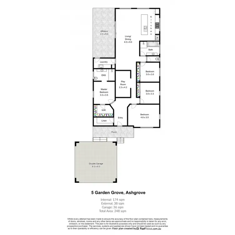 Floorplan of Homely house listing, 5 Garden Grove, Ashgrove QLD 4060