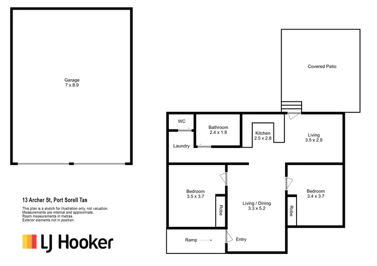 Floorplan of Homely house listing, 13 Archer Street, Port Sorell TAS 7307