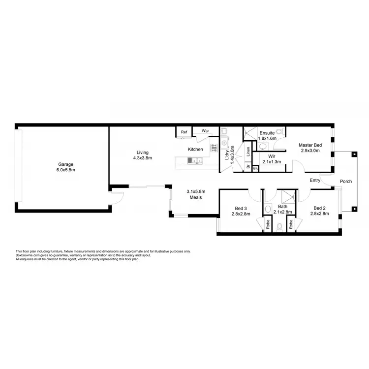Floorplan of Homely house listing, 8 Muswell Walk, Wyndham Vale VIC 3024