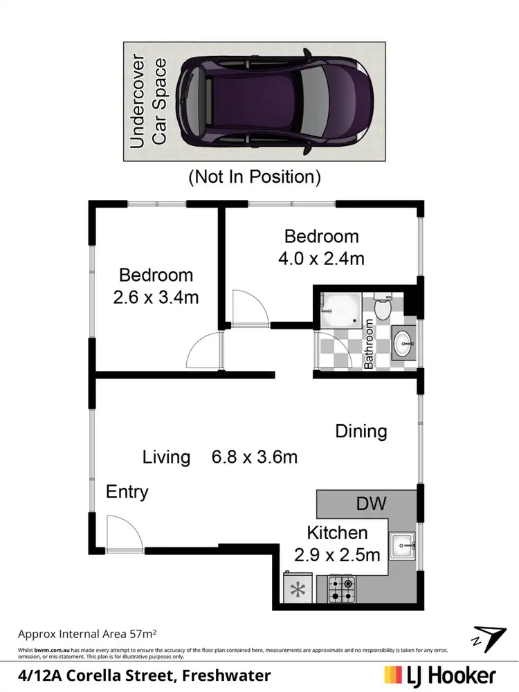 Floorplan of Homely apartment listing, 4/12A Corella Street, Freshwater NSW 2096