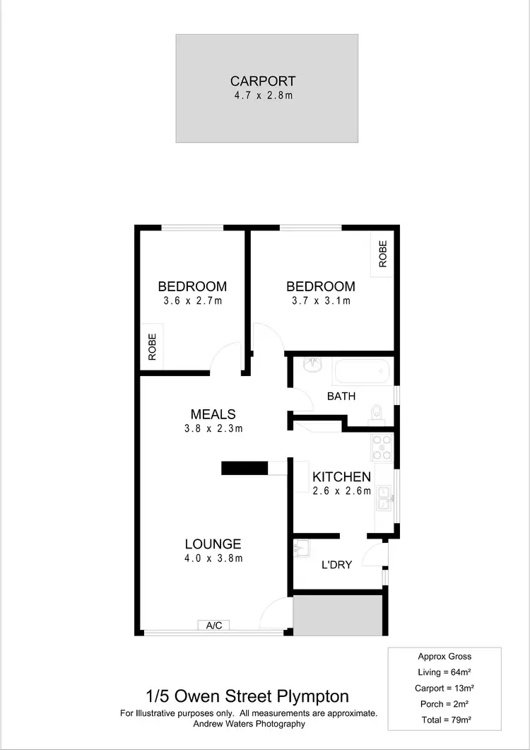 Floorplan of Homely block of units listing, 5 Owen Street, Plympton SA 5038
