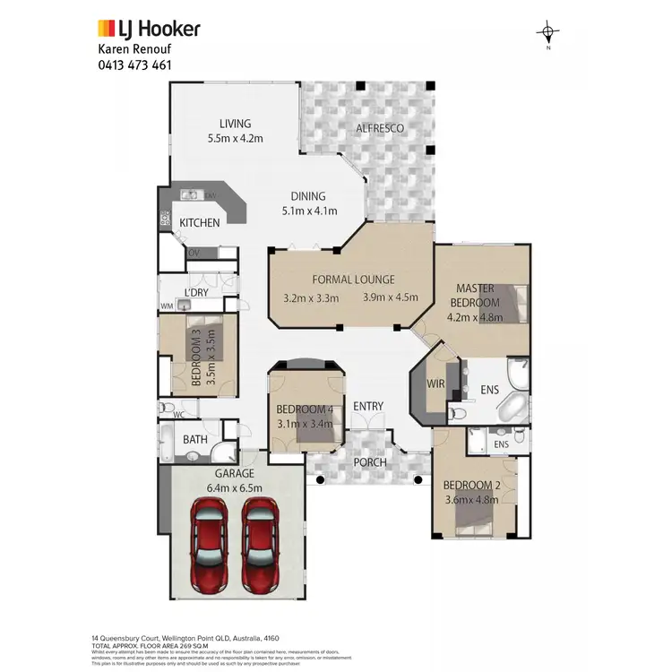 Floorplan of Homely house listing, 14 Queensbury Court, Wellington Point QLD 4160