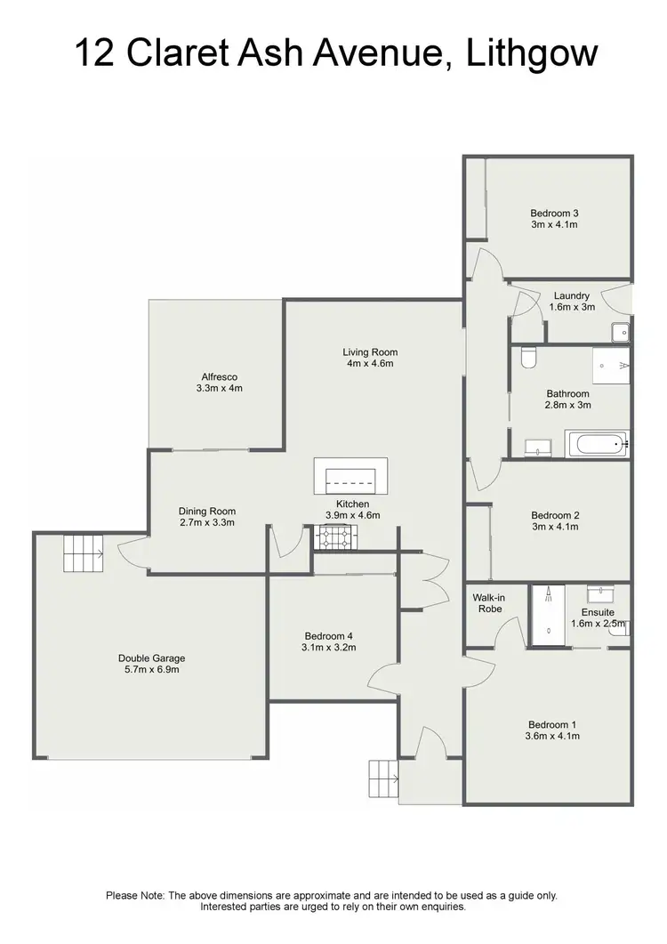 Floorplan of Homely house listing, 12 Claret Ash Avenue, Lithgow NSW 2790