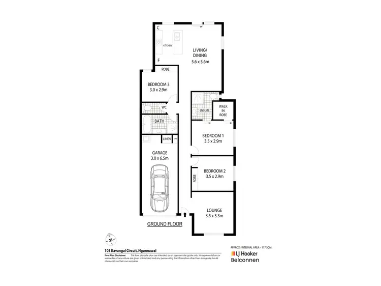 Floorplan of Homely house listing, 103 Kavangal Circuit, Ngunnawal ACT 2913