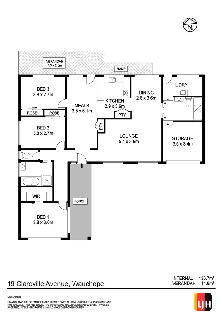 Floorplan of Homely house listing, 19 Clareville Avenue, Wauchope NSW 2446