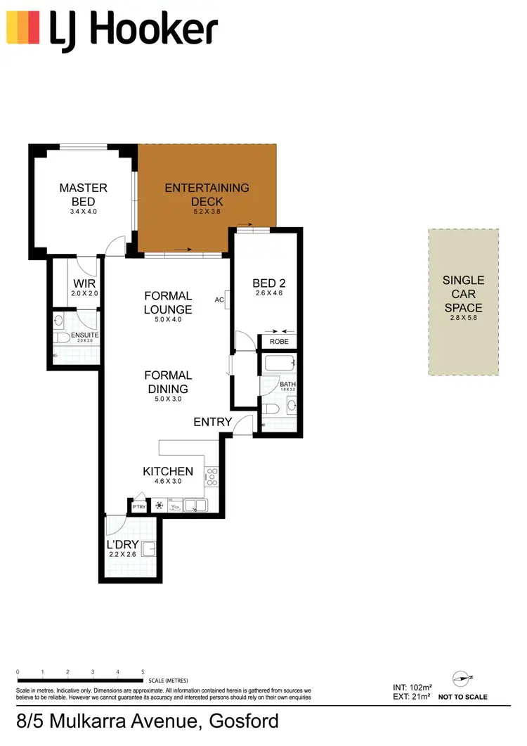 Floorplan of Homely unit listing, 8/5 Mulkarra Avenue, Gosford NSW 2250