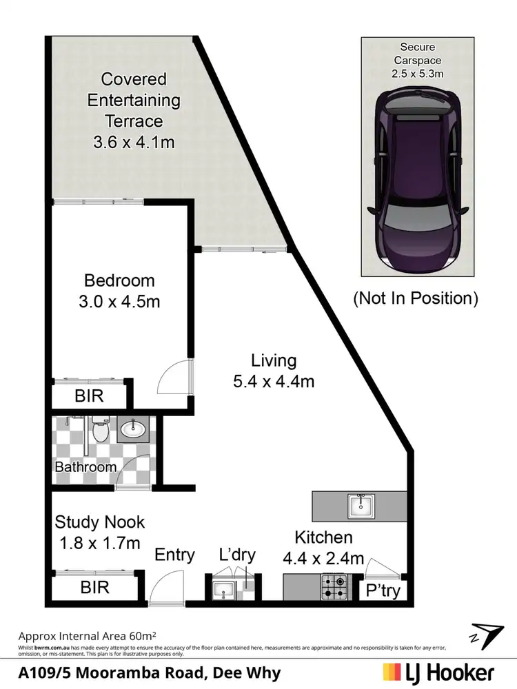 Floorplan of Homely apartment listing, A109/5 Mooramba Road, Dee Why NSW 2099