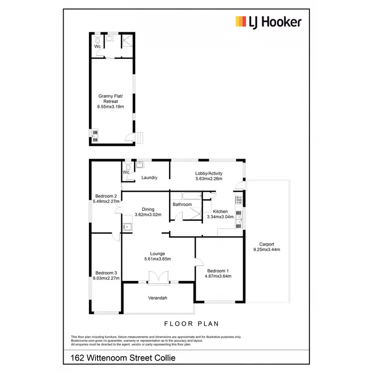 Floorplan of Homely house listing, 162 Wittenoom Street, Collie WA 6225