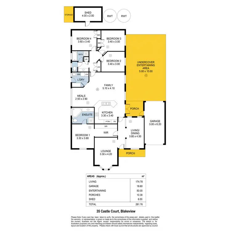 Floorplan of Homely house listing, 35 Castle Court, Blakeview SA 5114