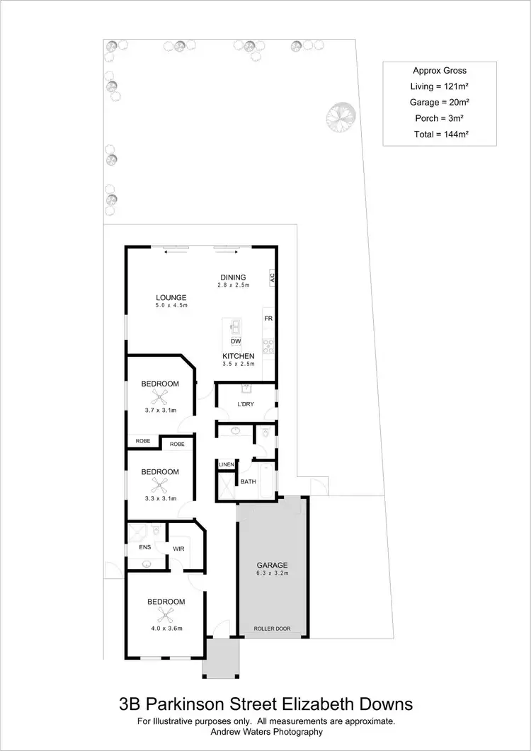 Floorplan of Homely house listing, 3b Parkinson Street, Elizabeth Downs SA 5113