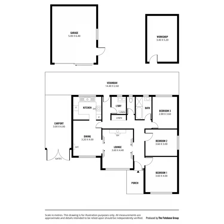 Floorplan of Homely house listing, 12 Ellythorp Avenue, Hectorville SA 5073