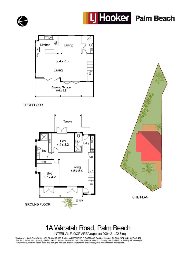 Floorplan of Homely house listing, 1A Waratah, Palm Beach NSW 2108