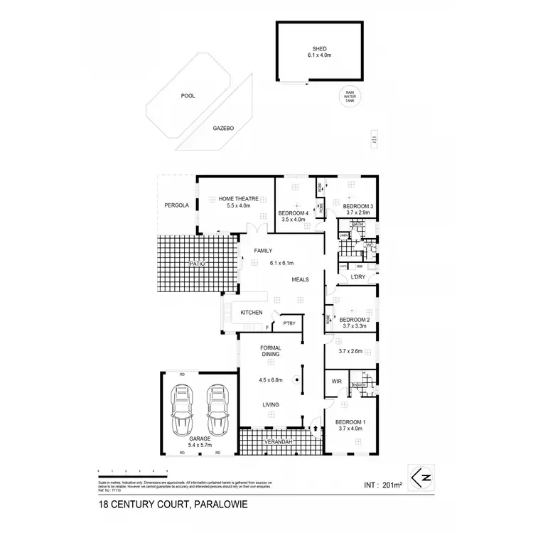 Floorplan of Homely house listing, 18 Century Court, Paralowie SA 5108