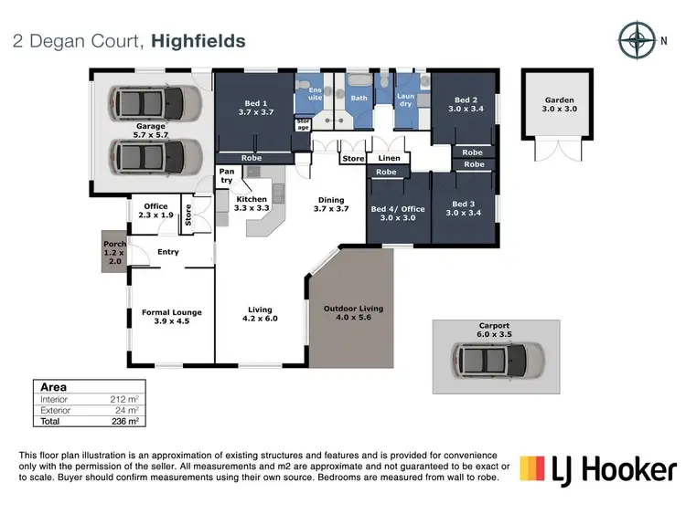 Floorplan of Homely house listing, 2 Degan Court, Highfields QLD 4352