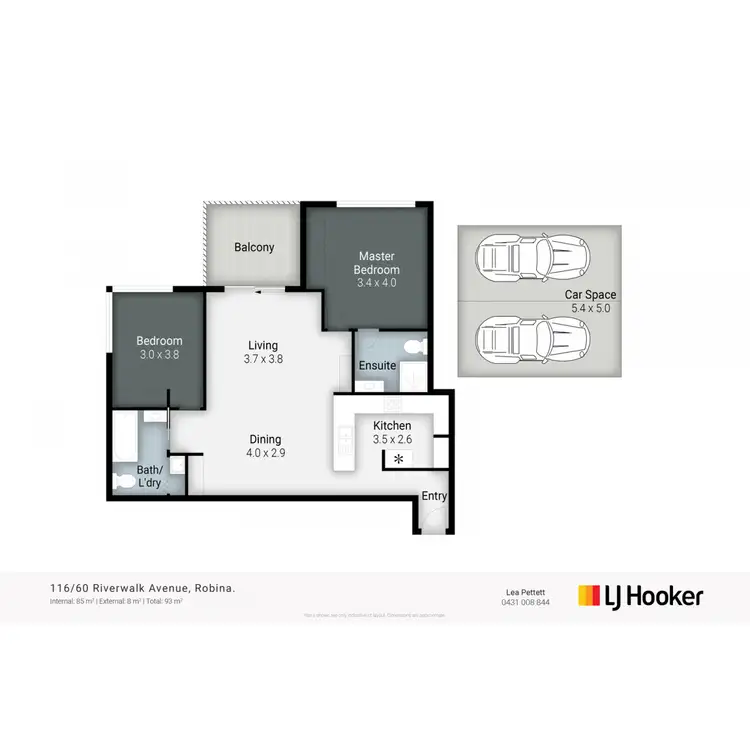 Floorplan of Homely apartment listing, 116/60 Riverwalk Avenue, Robina QLD 4226