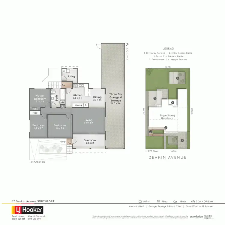 Floorplan of Homely house listing, 57 Deakin Avenue, Southport QLD 4215