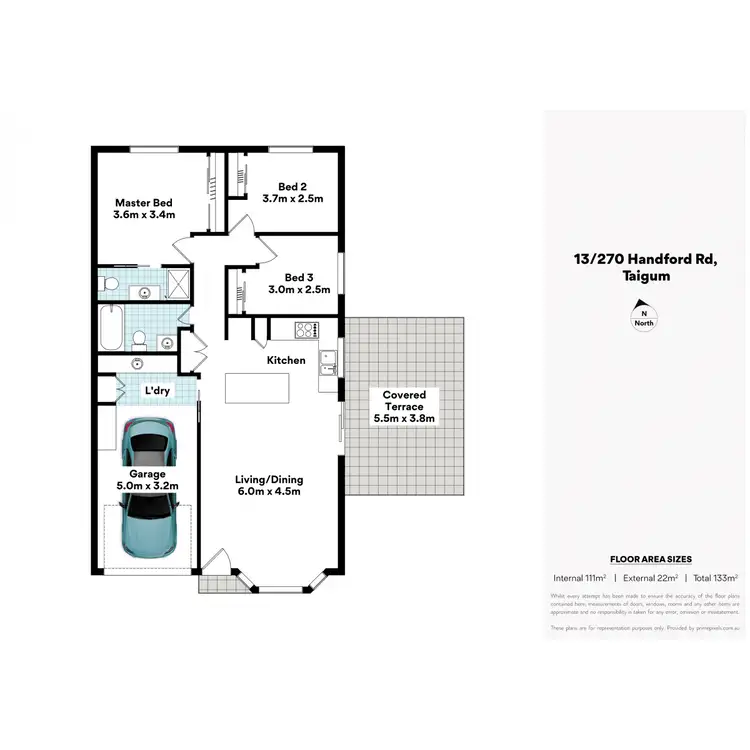 Floorplan of Homely villa listing, 13/270 Handford Road, Taigum QLD 4018