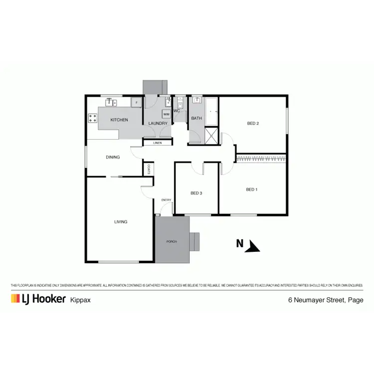 Floorplan of Homely house listing, 6 Neumayer Street, Page ACT 2614