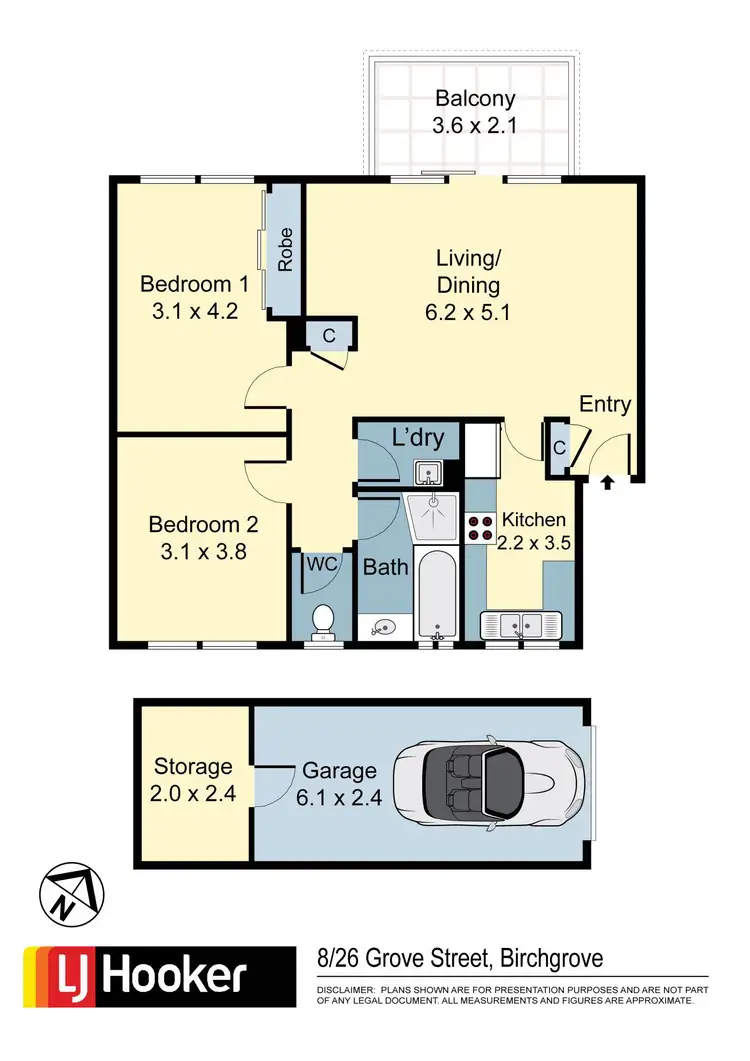 Floorplan of Homely apartment listing, 8/26 Grove Street, Birchgrove NSW 2041