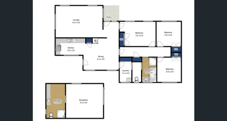 Floorplan of Homely house listing, 35 Taylor Crescent, Traralgon VIC 3844