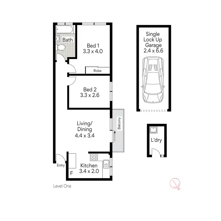 Floorplan of Homely apartment listing, 4/561 Victoria Road, Ryde NSW 2112