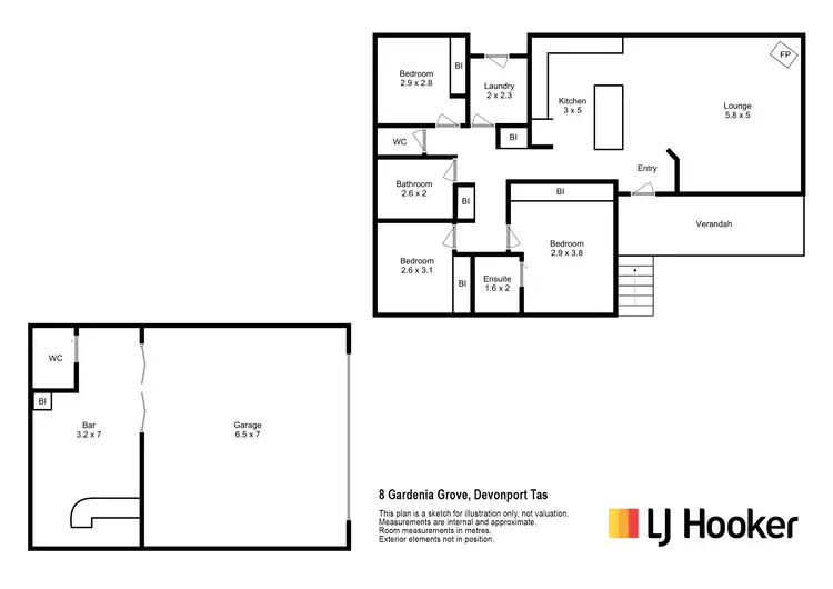 Floorplan of Homely house listing, 8 Gardenia Grove, Devonport TAS 7310