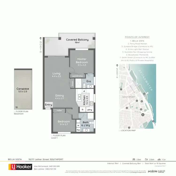 Floorplan of Homely unit listing, 10/17 Lather Street, Southport QLD 4215