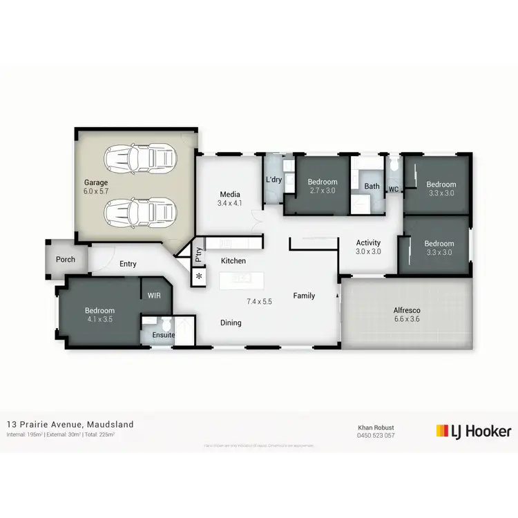 Floorplan of Homely house listing, 13 Prairie Avenue, Maudsland QLD 4210