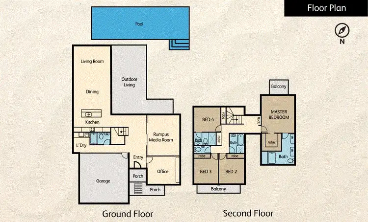 Floorplan of Homely house listing, 2 Beachmont Place, Palm Cove QLD 4879
