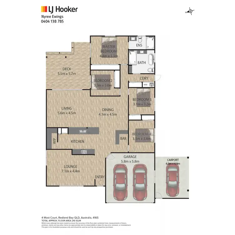 Floorplan of Homely house listing, 4 Mast Court, Redland Bay QLD 4165