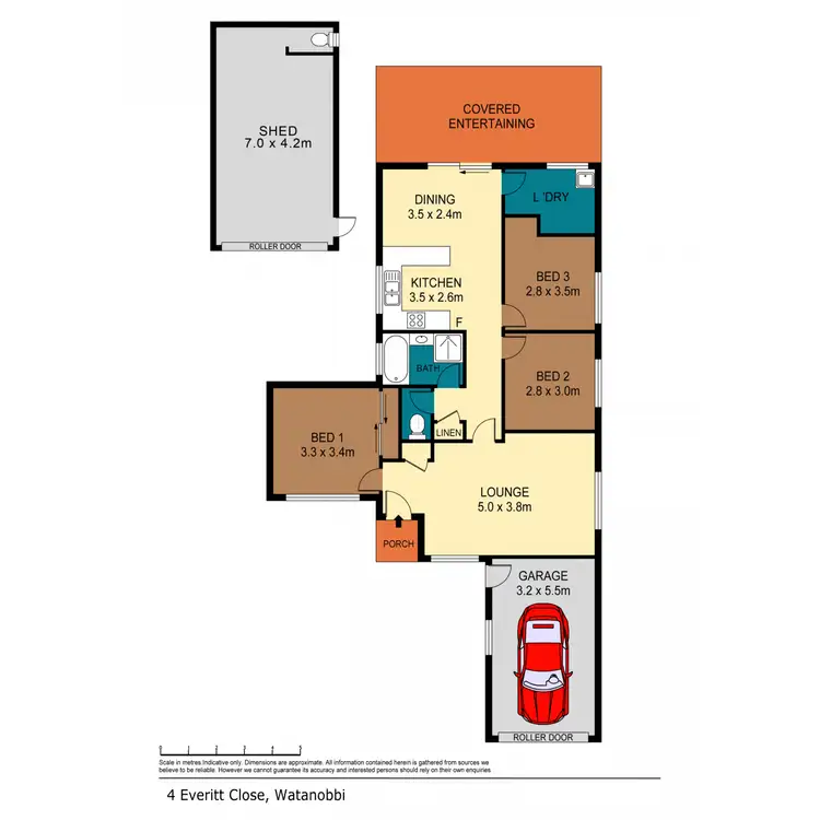 Floorplan of Homely house listing, 4 Everitt Place, Watanobbi NSW 2259