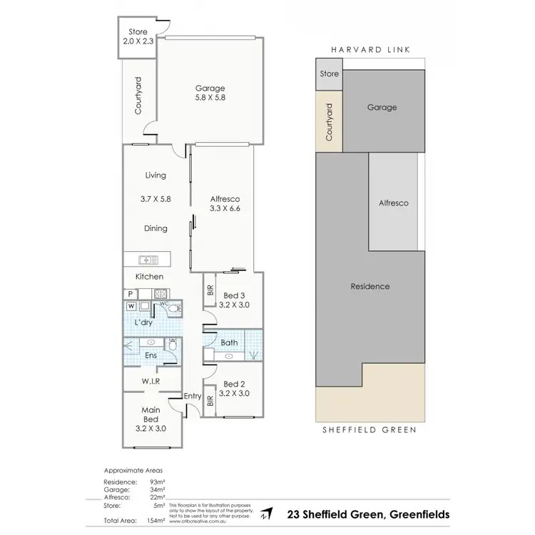 Floorplan of Homely house listing, 23 Sheffield Green, Greenfields WA 6210