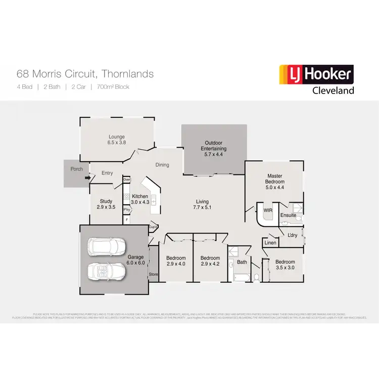 Floorplan of Homely house listing, 68 Morris Circuit, Thornlands QLD 4164