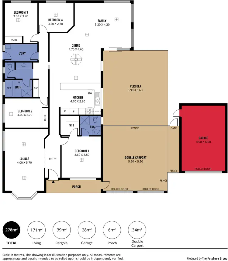 Floorplan of Homely house listing, 32 Pridham Boulevard, Aldinga Beach SA 5173