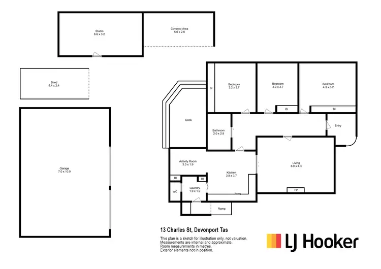 Floorplan of Homely house listing, 13 Charles Street, Devonport TAS 7310