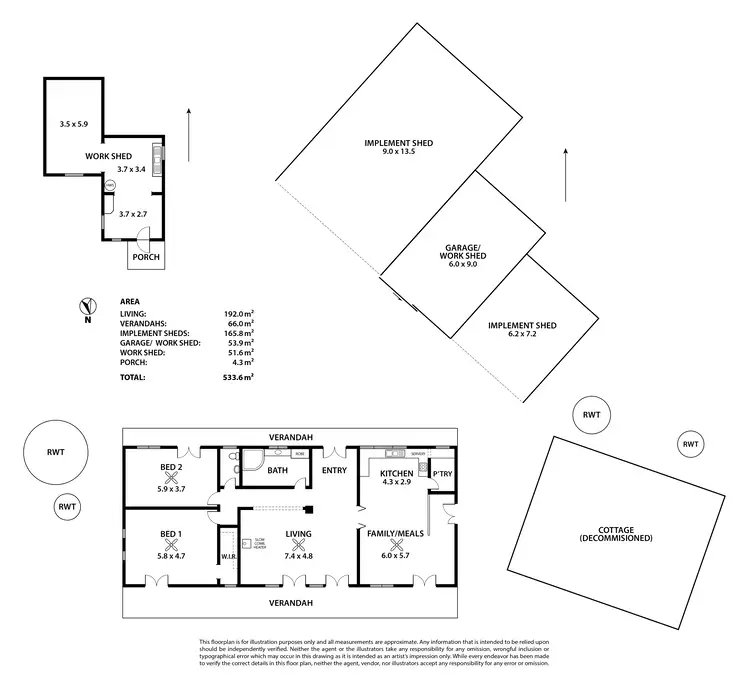 Floorplan of Homely rural property listing, 152 Tapscotts Road, Mount Pleasant SA 5235