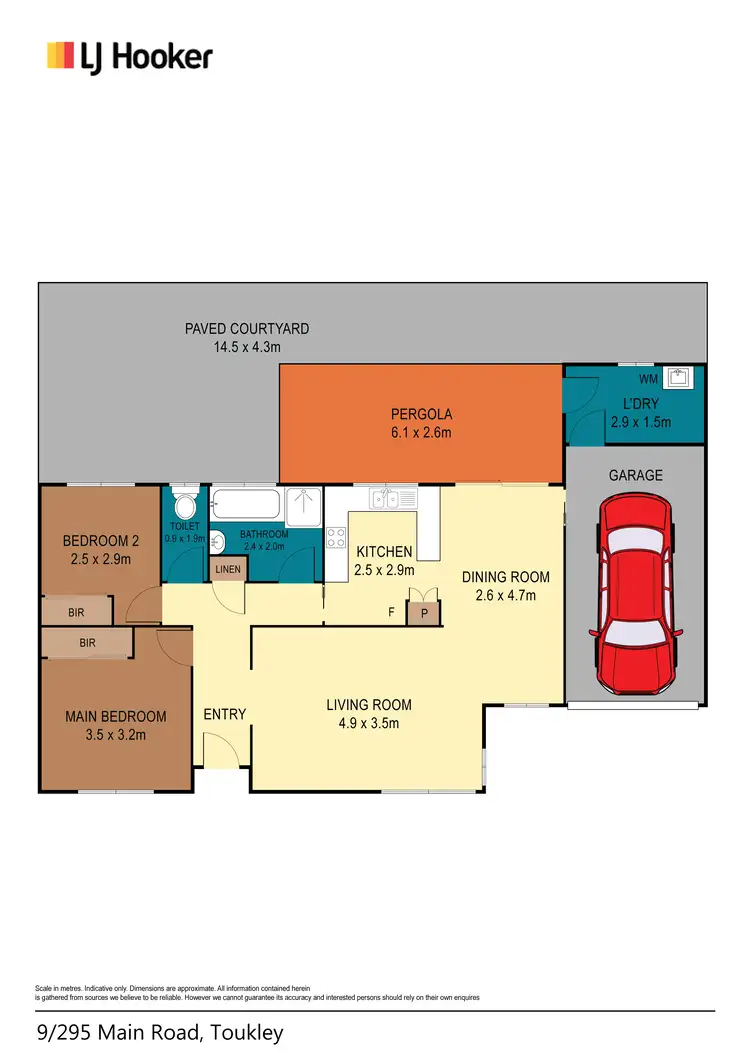 Floorplan of Homely villa listing, 9/295 Main Road, Toukley NSW 2263