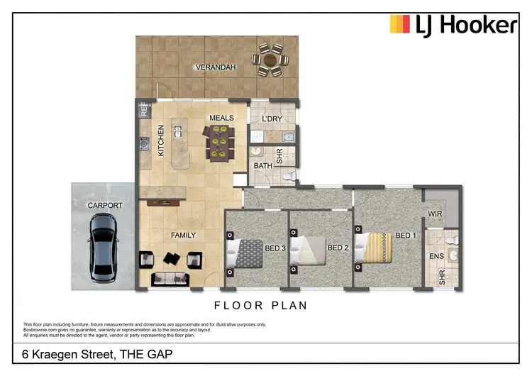 Floorplan of Homely house listing, 6 Kraegen Street, The Gap NT 870