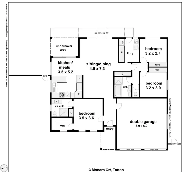 Floorplan of Homely unit listing, 3 Monaro Court, Tatton NSW 2650