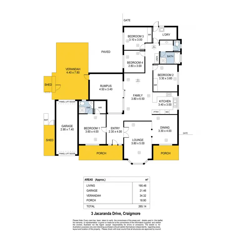 Floorplan of Homely house listing, 3 Jacaranda Drive, Craigmore SA 5114